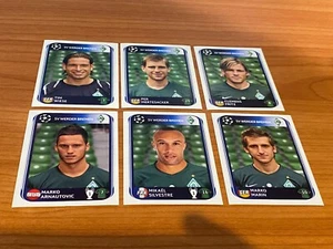 2010-11 UEFA Champions League Stickers Lot of 6 Werder Bremen stickers # 1 - Bild 1 von 1
