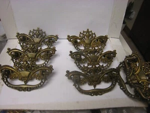 6 + 2 Vintage Antique Drawer Pull Drop Bail Handle Ornate Furniture Hardware 8 p - Picture 1 of 8