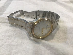 2 Vintage 1990's Men's PULSAR Two-Tone Silver Dial Both Need Battery. - Picture 1 of 13