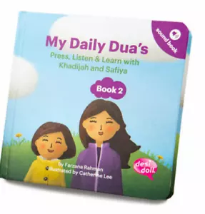 My Daily Dua’s Book 2 Illustrated Story Sound Desi Doll by Farzana Rahman - Bild 1 von 2
