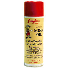 21AS 5.5 Oz Angelus Mink Oil Aerosol Suede Leather Water-Proofing Conditioner
