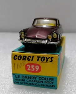 CITROEN Le Dandy Henry Chapron on DS Chassis - Corgi toys 259 , Gt. Britain 1959 - Zdjęcie 1 z 11