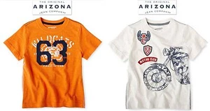 NUEVA CON ETIQUETAS TALLA 4T Y 5T ARIZONA NIÑO NARANJA Y BLANCO CAMISETA LOGOTIPO APLIQUE 100% ALGODÓN NUEVA - Imagen 1 de 6