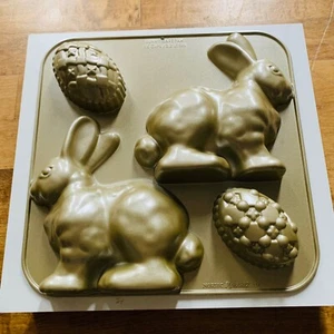 Williams Sonoma Nordic Ware Bunny Cake Pan Mold Makes 3D Easter Egg & Bunny - Picture 1 of 10