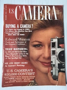 U.S. Camera Photographic Magazine December 1962 Edward Weston - Foto 1 di 1