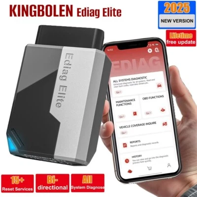 KINGBOLEN Ediag Elite OBD2 escáner dispositivo de diagnóstico herramienta todo el sistema AutoVin
