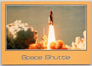Postcard Space Shuttle Discovery Lifts Off Pad 39A NASA Defense Dept Mission - Picture 1 of 2