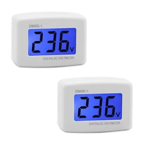 2PCS Voltage Test Monitor Plug in Digital Volt Meter for RV AC 80-300V Voltmeter - Picture 1 of 12