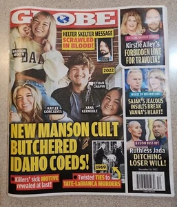 Globe Magazine December 26, 2022 New Manson Cult Butchered Idaho Coeds! - Picture 1 of 1