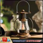 Retro LED Candle Lantern Light Electronic Desk Night Lamp Ornament (Bronze)