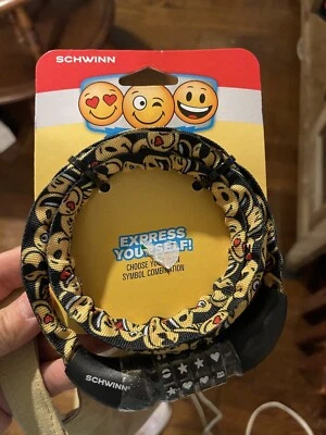 NIP Schwinn Bike Lock New Smiley Face Emoji Symbol locking system  6mm - Image 1 of 2