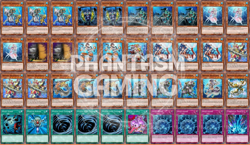 Mermail Deck Atlantean Heavy Infantry Abyssmegalo Abysslinde Yugioh - Image 1 of 1