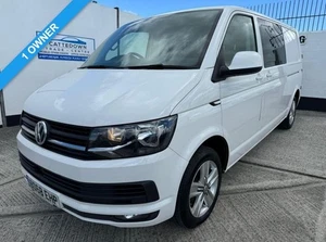 2018 68 VOLKSWAGEN TRANSPORTER 2.0 TDI T32 BLUEMOTION TECH HIGHLINE CREW VAN DOU - Picture 1 of 24