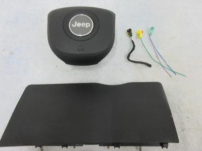 GRAND CHEROKEE 2019-2020-2021 OEM DRIVER STEERING WHEEL KNEE AIRBAG BLACK LEFT L - Image 1 of 4