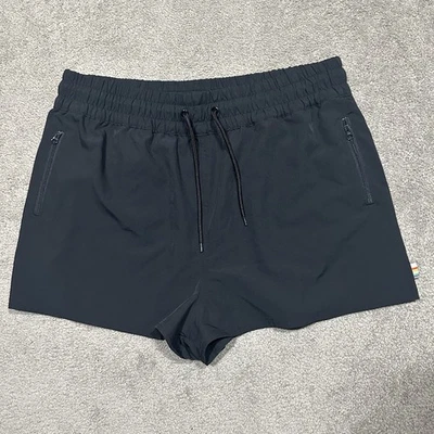 Pantalones cortos de natación Ocean Pacific para mujer XL negros plisados con cremallera bolsillo cintura elástica Foto 1 de 4