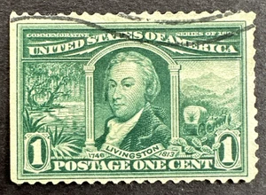 US 1904 Sc #323 Used Stamp Robert R. Livingston Louisiana Purchase Expo Issue - Picture 1 of 2