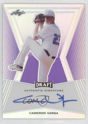 2014 Leaf Metal Draft Purple Prismatic /25 Cameron Varga #BA-CV1 Auto - Image 1 of 2
