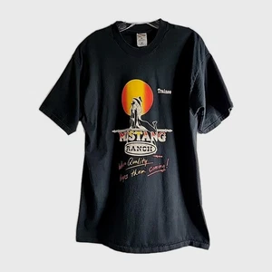 Mustang Ranch Trainee Fruit Of The Loom T-Shirt Herren XL Schwarz Heavy Cotton  - Bild 1 von 8