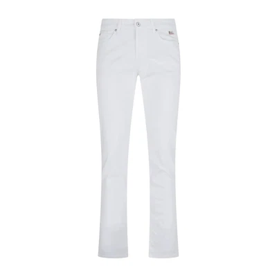 Roy Roger's - Jeans bianco 517 bull 5 tasche slim fit per uomo
