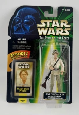 STAR WARS FLASHBACK PHOTO “The Power Of The Force”  Luke SKYWALKER Figure 1998 - Image 1 of 4