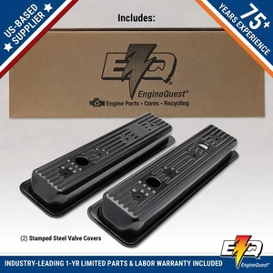 SMALL BLOCK CHEVROLET VALVE COVER SET - 1986 & Up NEW - Picture 1 of 6