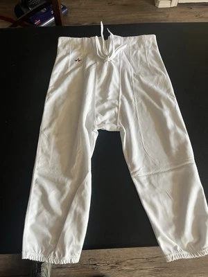 Alleson Athletic 男式 S 码白色橄榄球裤,全新 610SL — 第 1/4 张图片