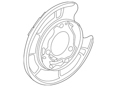 Genuine  2003-2011 Honda Element - Plate L Rear Brake Backing 43120-SCV-A01 - Imagem 1 de 2