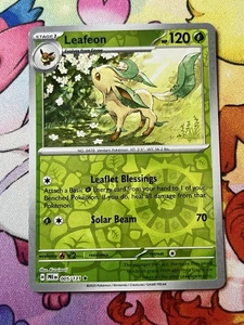 Pokemon Leafeon #5/131 Reverse Holo Scarlet & Violet Prismatic Evolutions NM - Picture 1 of 2