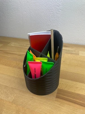 Moderner Stiftehalter 3D Druck Büro Schreibtisch Ordnung Halterung Deko - Bild 1 von 4