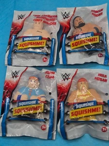 WWE Squishie Squishme! 4 Pc. Set Hogan,Cena,Rhodes,Reigns --DD - Picture 1 of 12