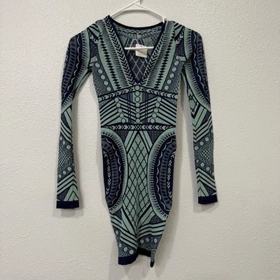 NUEVO Vestido ceñido al cuerpo manga larga Free People Intimately Not an Illusion como nuevo azul marino S Foto 1 de 4