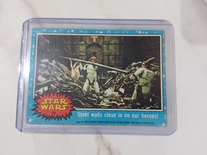 Star Wars 1977 Topps Card Blue Series 1  Luke Skywalker Walls No. 39 Original 💥 - Picture 1 of 2