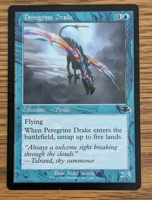 Peregrine Drake Retro - MTG - Dominaria Remastered - Misprint Double Print - Image 1 of 3