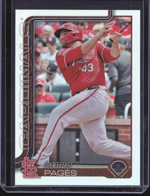 Pedro Pages 2025 Topps Series 1 #252 Rainbow Holo St. Louis Cardinals MLB - Image 1 of 2