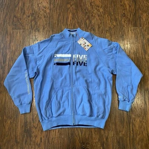 Triple Five Soul L Large Rec Club 555 Sol Mens Full Zip Blue Jacket Y2K Baggy - Picture 1 of 18