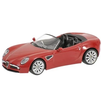 Alfa Romeo 8C Spider Red Rosso Minichamps 64 1:64 Scale Toy Car - Image 1 of 4