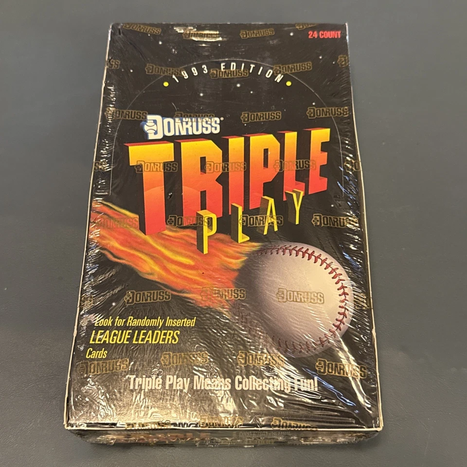 Caja de béisbol Donruss Triple Play 1993 sellada de fábrica Foto 1 de 4