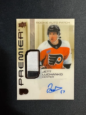 2024-25 Upper Deck Premier Bronze Auto Patch Jett Luchanko #AR-JL /249 (RC, AU) - Image 1 of 2
