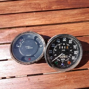Land Rover Fuel And Temperature Gauge Series vintage original part - Picture 1 of 4
