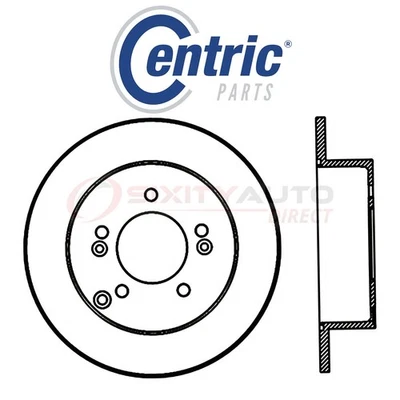 Centric C-TEK Disc Brake Rotor for 2007-2012 Kia Rondo 2.4L 2.7L L4 V6 - Kit bp Foto 1 de 4