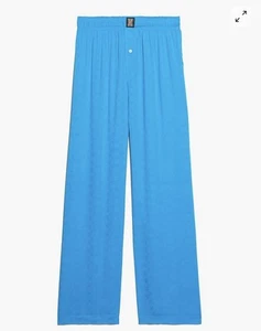 Brandneu Savage X Fenty Monogram Voile Schlafhose Surf Blau Größe 2XL - Bild 1 von 1