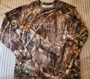 Mens Long Sleeve Medium 38-40 Camouflage Real Tree - Picture 1 of 4