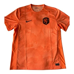 Nike Netherlands 2023 Home Soccer Jersey Orange Dri-Fit Size Men's Large XL - Picture 1 of 9