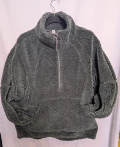 Lululemon Scuba Oversized Funnel Neck Half Zip Pullover Gr. M/L grün LW3GGCS - Bild 1 von 8