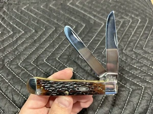 Case XX 1986 4 Dot 6254 Trapper Bone Handle Pocket Knife - Picture 1 of 6