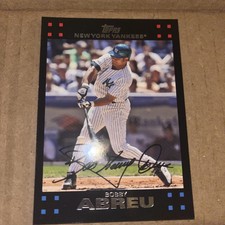 2007 Topps Bobby Abreu New York Yankees Baseball Card