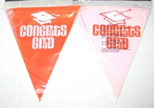 Orange Graduation Flag Banner #294032, 1/pk, 12 foot per package, Orange Banner - Picture 1 of 4