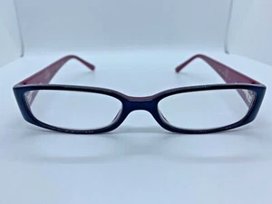 Chanel 3122 c.966 Navy Violet Eyeglasses Frames Logo Rx Hinged Box CaseItaly - Picture 1 of 5
