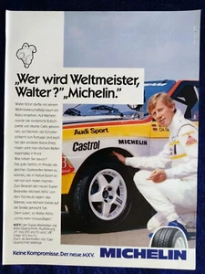 Michelin MXV  Reifen , originale Werbung aus 1984 mit Walter Röhrl - Picture 1 of 1