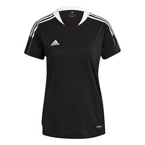 Womens Adidas Tiro 21 Jersey Soccer T-shirt Short Sleeve Training Top NEW